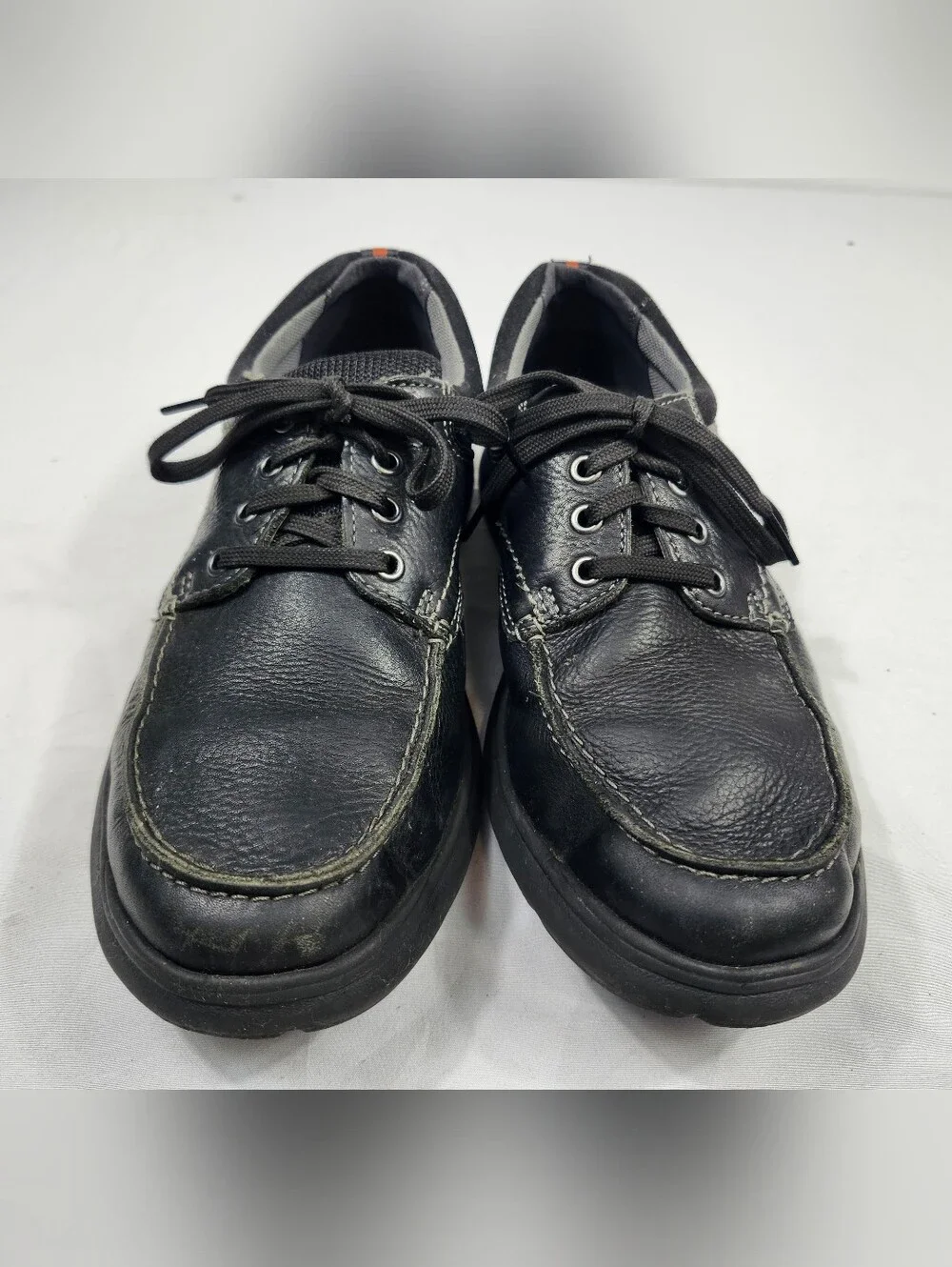 Clarks Men's 9 M Black Leather Casual Lace-Up Shoes